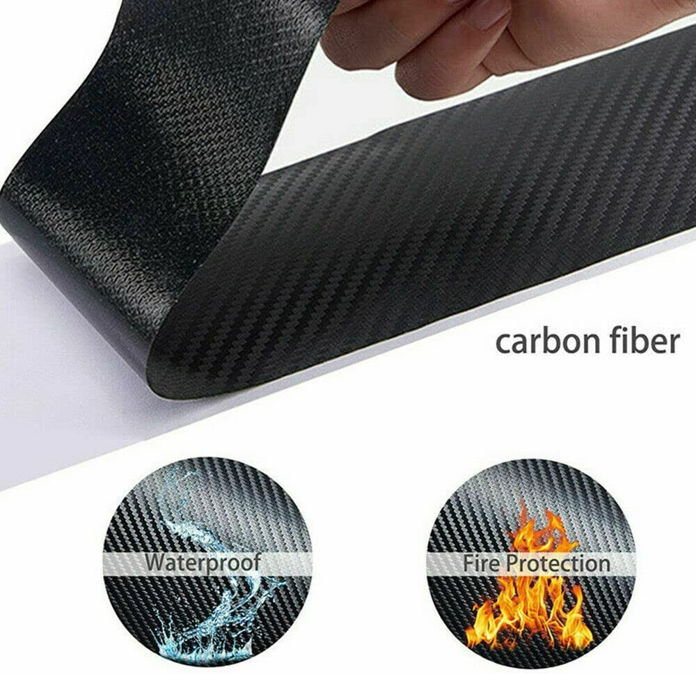 4D Carbon Fiber Car Sticker Door Sill Side Scuff Plate anti Scratch Protector