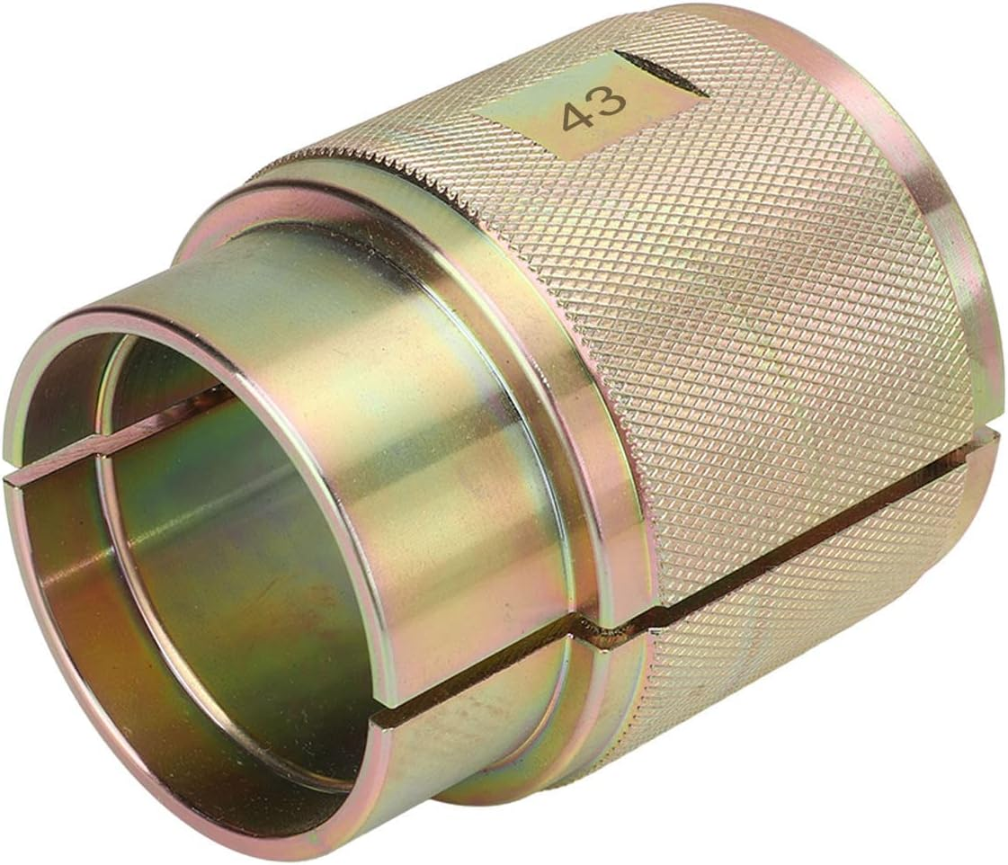 Universal Carbon Steel Fork Seal Driver Enhance Performance Powersportspart Universal Tool Practical Replacement Tool for Motorcycle Fork High Precision Split Design Heavyduty (43Mm)