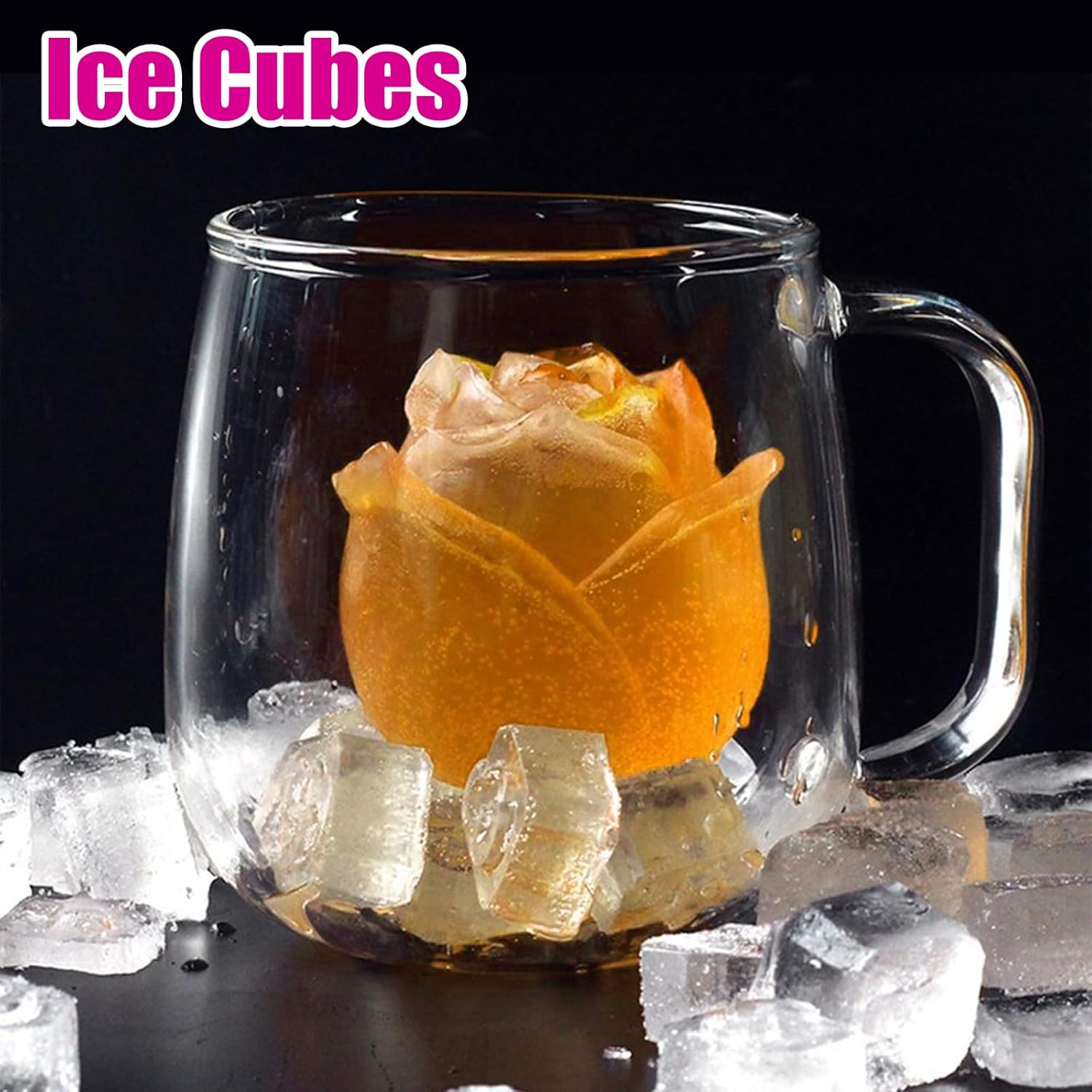 6 Pieces Flower Silicone Molds,Flower Molds,Flowers Fondant Mold,Rose Candle Mold for Candle Soap Making Cake Decorating Candy Chocolate Gum Paste Polymer Clay image number 4