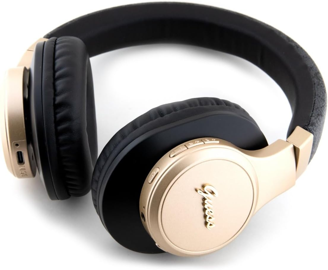 Guess Bluetooth Headphones GUBH604GEMK Black 4G Script
