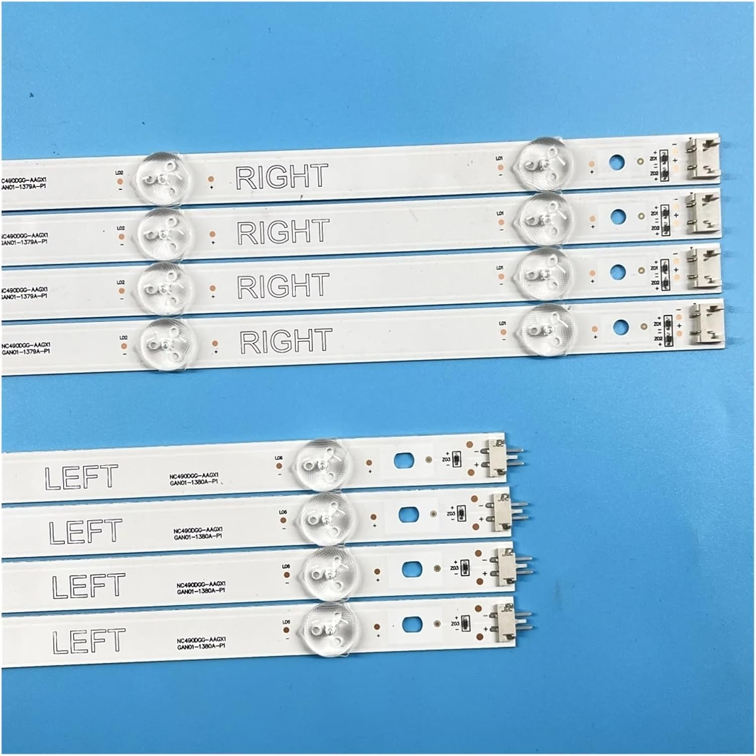 LED Backlight for 49UK6200 49UK6300 49UJ630V 49UJ635V 49LJ5500 49UJ635T NC490DGG NC490DUE-AAFX1-41CA 0938D-P1 1294A 1265A-P1 image number 2