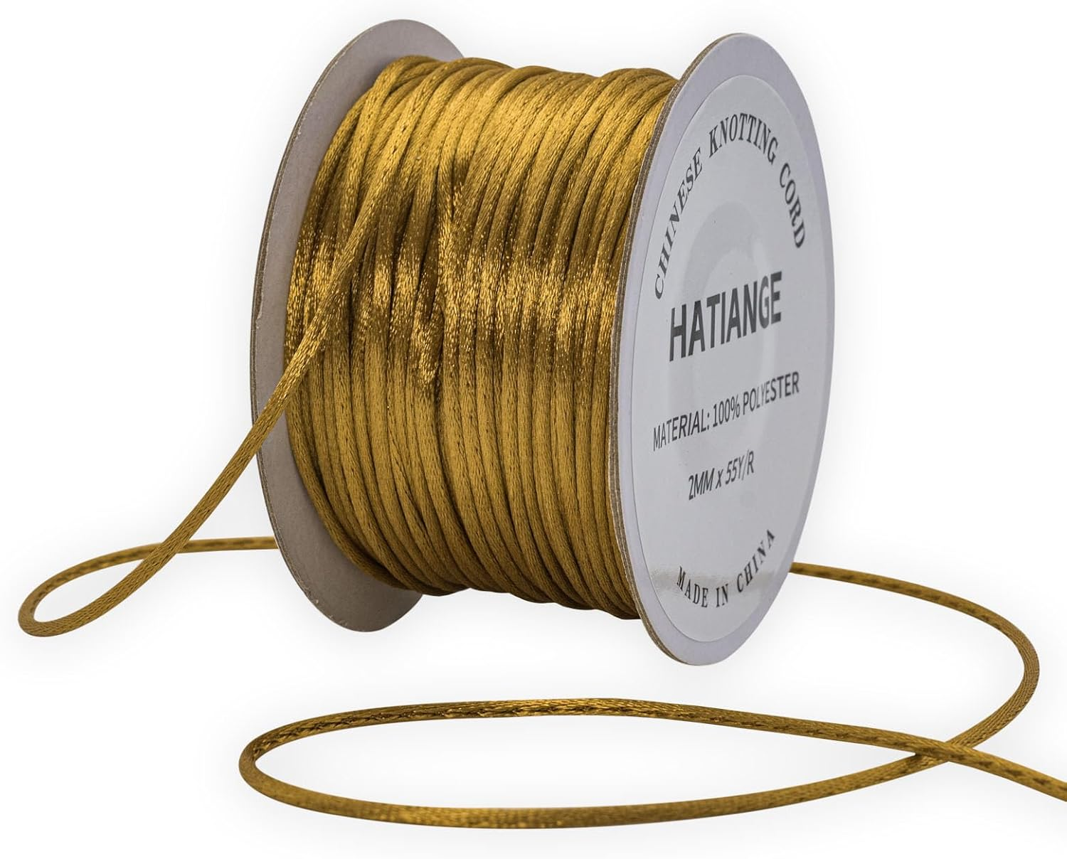 2Mm Black Satin Rattail Cord String for Jewelry Making Bracelet Necklaces Beading Thread Macrame Chinese Knot Craft -50Meters