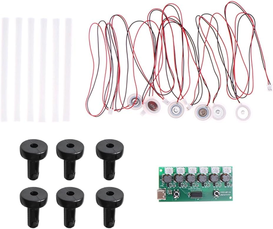 Clisted Humidifier Module DIY Kit Nebulizing Control Board Ultrasonic Nebulizer Mist Driver Circuit Board 6 Nozzle image number 5