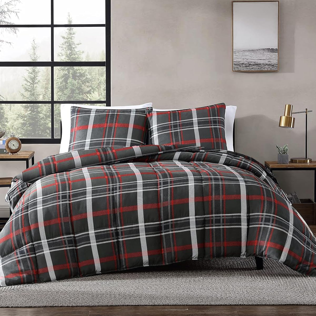 100% Cotton Print Quilt Cover Set - Ultra Soft, Comfy, Reversible Duvet Cover with Press Studs Closure - Elegant Quilt Cover Set for Bedding (Bossoming, Queen)