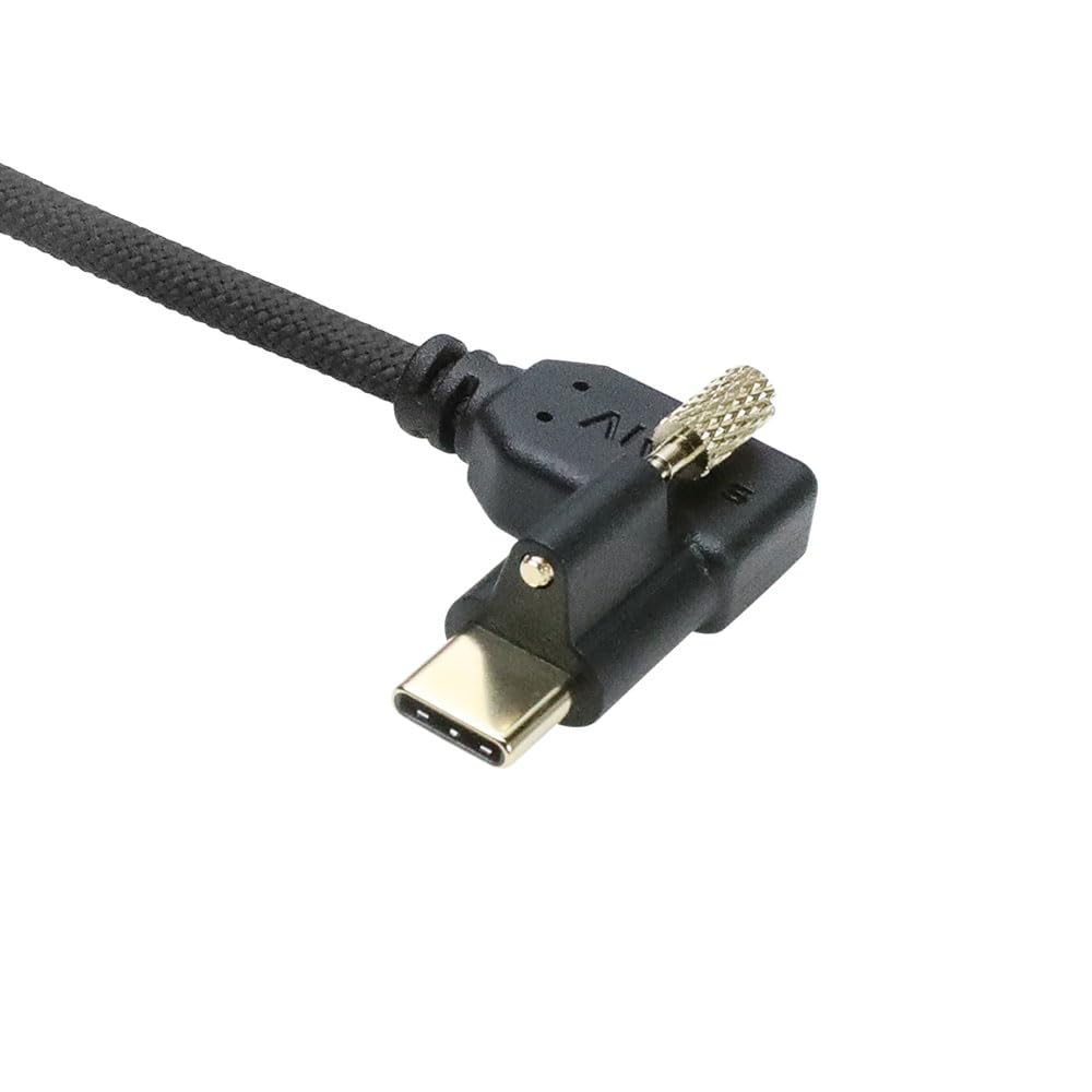 Alvin'S Cables Locking USB-C to USB-C Power Cable Ultra-Flexible for Blackmagic Pyxis Monitor,Ursa Cine EVF, USB-C 3.2 10Gbps Data Transfer Cable for Blackmagic Micro Studio 4K G2 0.5M image number 4