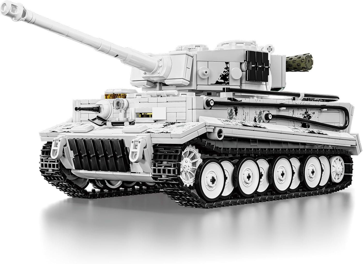 Brihappen Military Tiger Heavy Tank Building Set for Adults Boys 14+, WW2 Army Tank Model to Build and Collectible Display, Home Office Decor, Creative Birthday Gifts for Military Fans (1802 Pieces)
