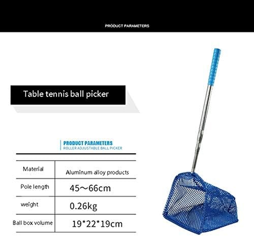 Jingfei Portable Telescopic Scoop Net Table Tennis Picker Net Table Tennis Picker For image number 2