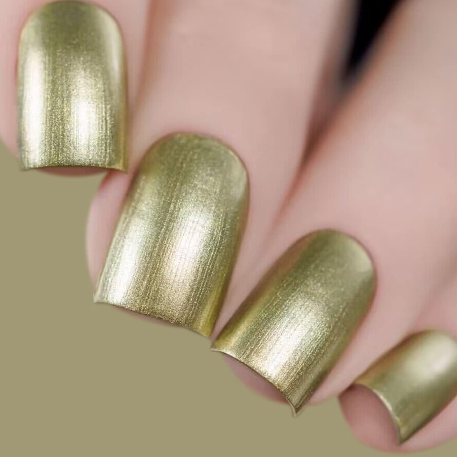 Vishine 16Ml Mirror Metallic Gel Nail Polish, Bright Colorful Gel Polish for Nail Art, Long-Lasting Mirror Effect Gorgeous Reflective Manicure Nail,Golden M173 image number 5