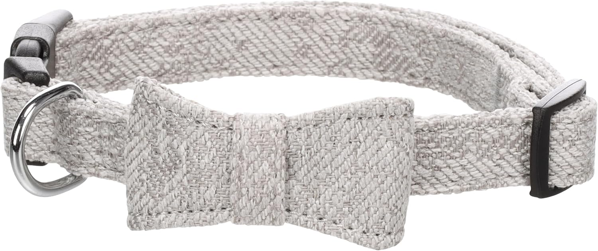 Flamingo Dog Collar with Bow Tie Nelson Grey S 30-45Cm 15Mm image number 2