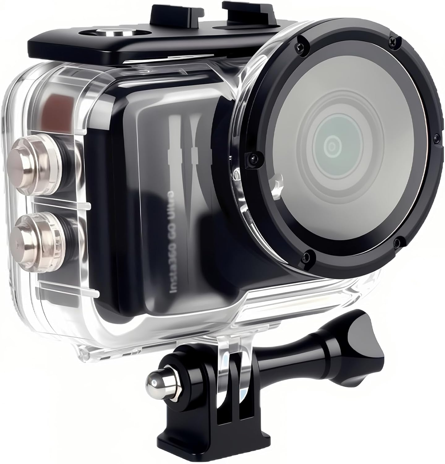 196FT/60M Waterproof Case Only for Insta 360 GO Ultra, Underwater Diving Protective Housing Shell for Insta 360 GO Ultra Action Camera with Bracket Accessories image number 3