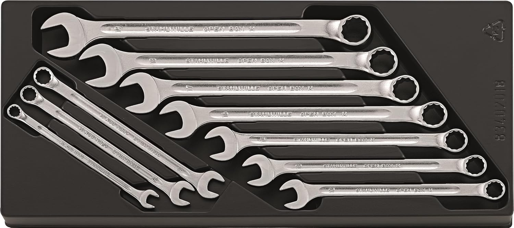 Stahlwille Open-Box Long Combination Spanner Set, 14/10 Size image number 3