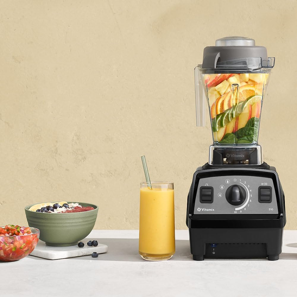 Vitamix E510 Explorian High-Performance Blender Black &ndash; Powerful 2.0HP Motor &ndash; 1.4L Tritan Container &ndash; 3 Preset Programs &ndash; Variable Speeds &ndash; Pulse Function &ndash; Self-Cleaning &ndash; Bpa-Free image number 4