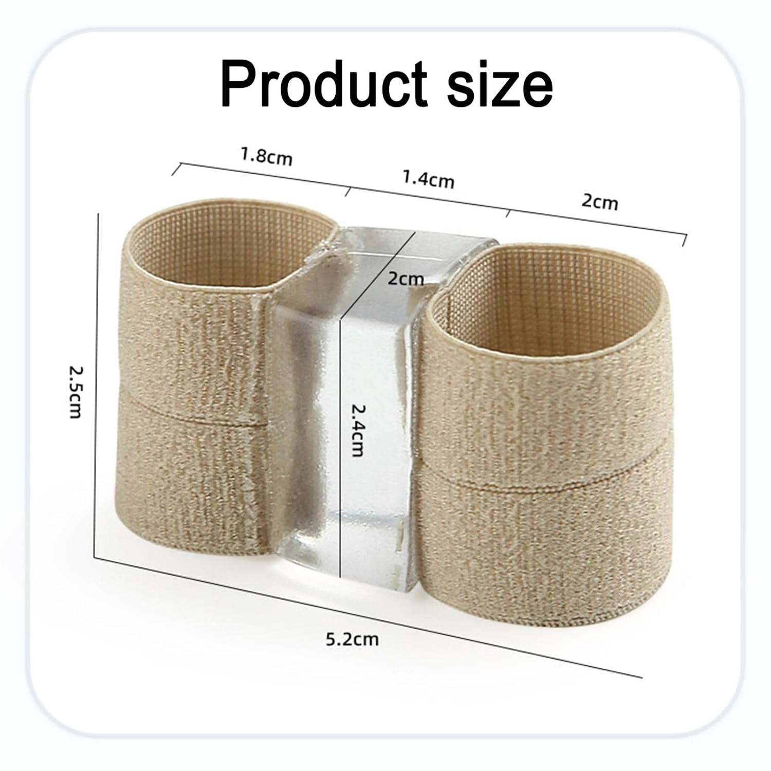 3Pcs Bunion Toe Separators, 2 Loops Toe Separator, Gel Toe Spacers Bunion Corrector, Hammer Toe Straightener for Overlapping Toes Women Men image number 2