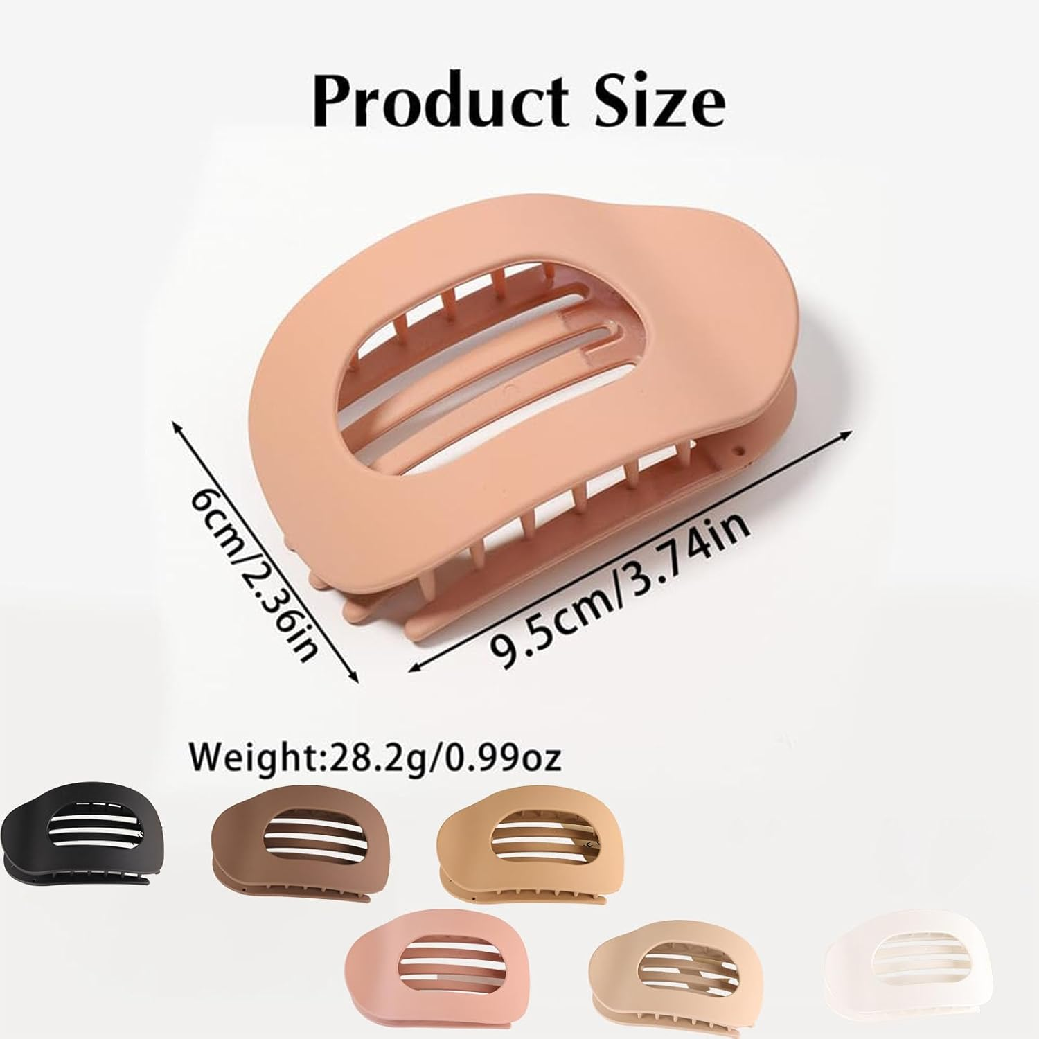 Pack of 6 Flat Hair Clips, Hair Clips, Flat Hair Clips, Women'S Hair Accessories with Strong Hold, Curved Design, Elegant French Hair Clip for Everyday, Sports, Driving image number 4