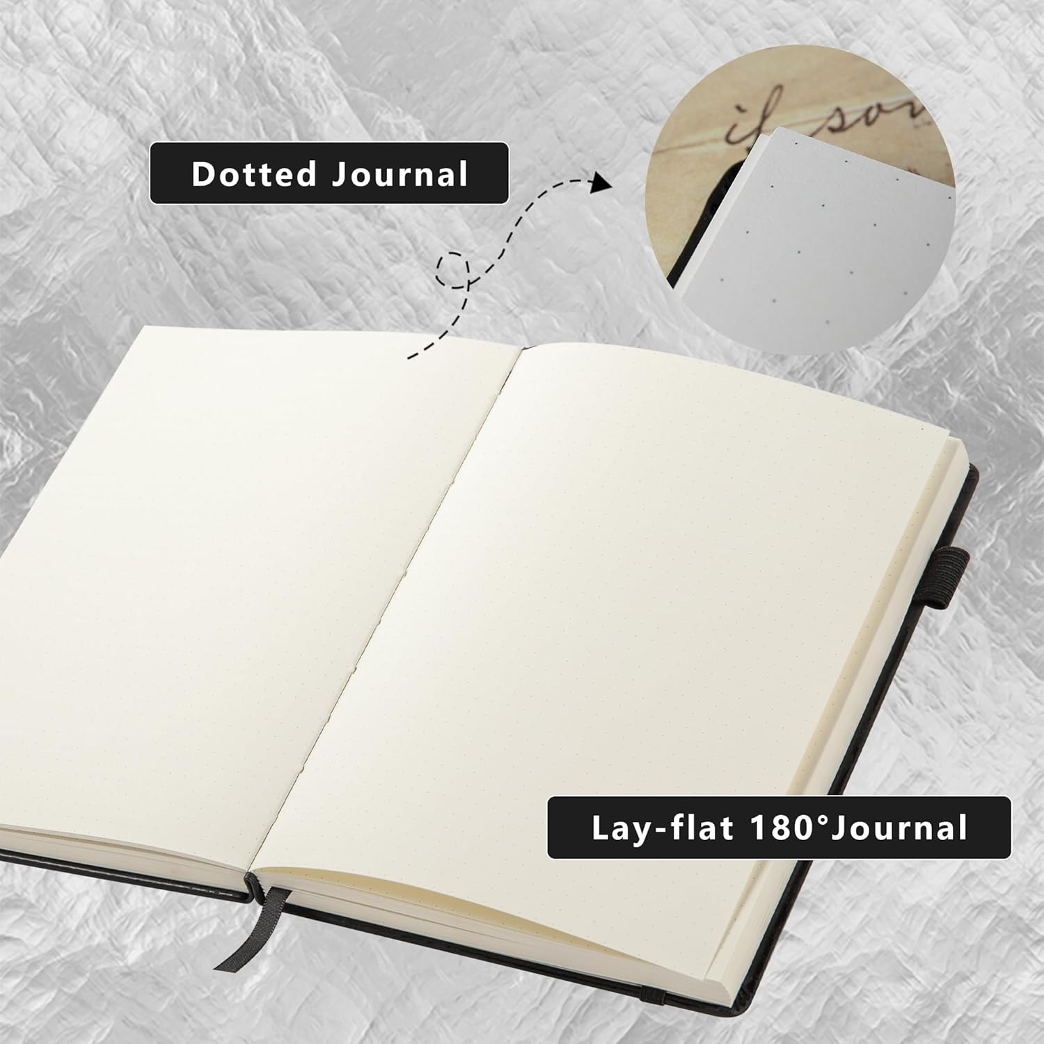Constellations A5 Dotted Hardcover Journal Notebook, 100Gsm 400Pages Writing Paper, Bullet Organizers Notebook for Women, Men, Teens (Scorpio)