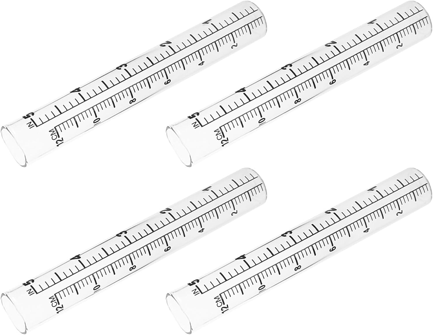 Ifundom 4PCS Glass Rain Gauge Replacement Tubes, Rain Meter Cylinders for Outdoor Yard Garden, Accurate Rainwater Measuring Cylinders for Weather and Lawn Monitoring image number 1