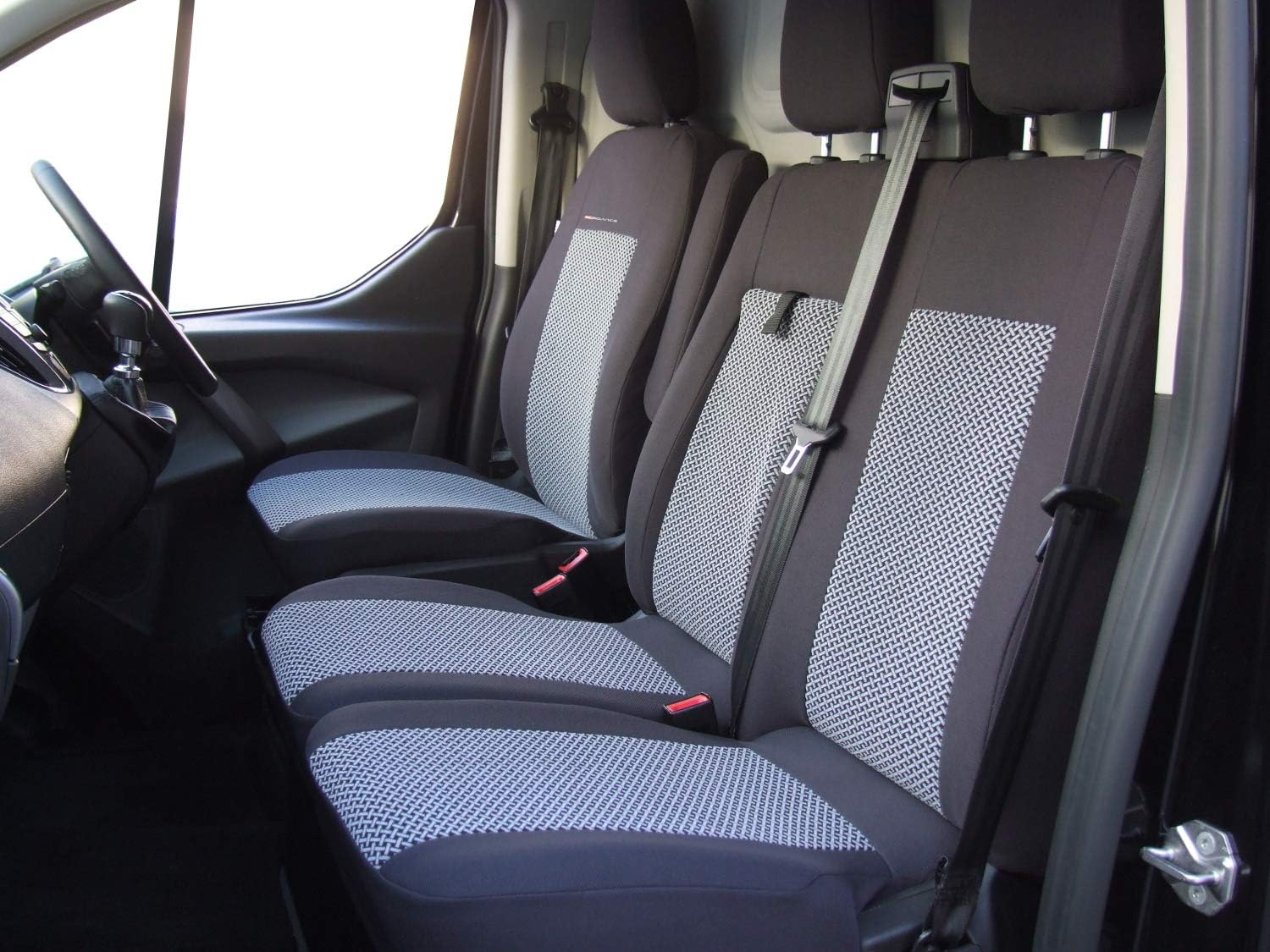 DKMOTO DK541P2 Tailored Van Seat Covers for Ford Transit Custom - with Fold down Table image number 2