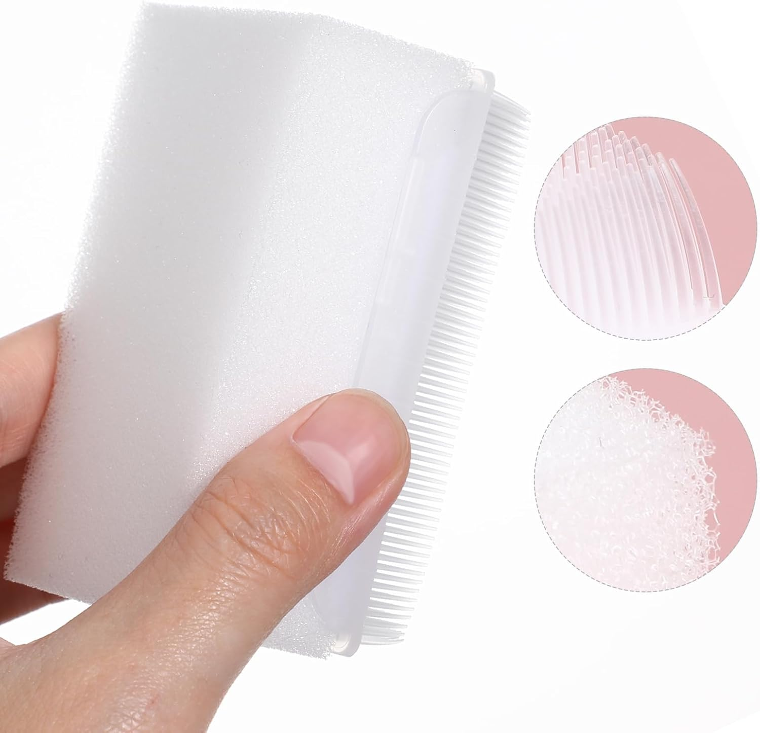 Healifty Sensory Brush Sensory Processing Disorder Autism Sponge Brush Surgical Hands Scrub Brushes (White) image number 3