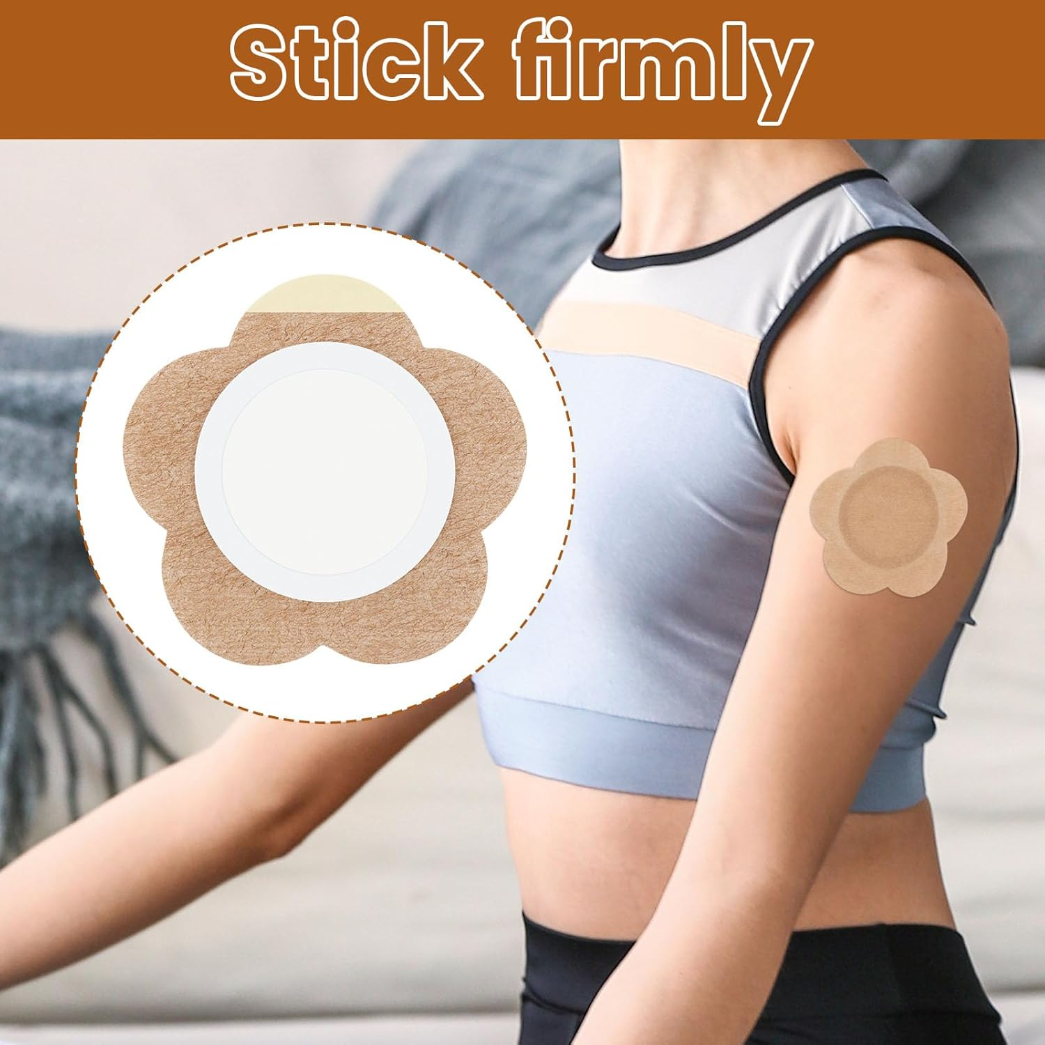 Fwqofvk 40Pcs Essential Oil Wraps, Self Adhesive Castor Oil Wrap Pads with Cotton Inner Layer, Breathable Cold Pressed Oil Wraps, Leak Proof Adhesive Oil Packs for Waist Back Neck Arm Work Sleep image number 6