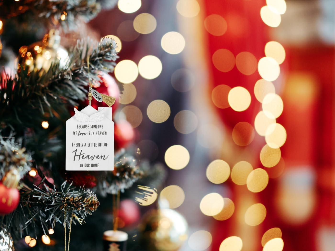 Memorial Christmas Ornament - Arrives in Gift Box - Durable Resin Christmas Ornament - Christmas Tree Decoration and Christmas Tree Ornament - Sympathy Ornament - 2024 Christmas Ornament image number 1