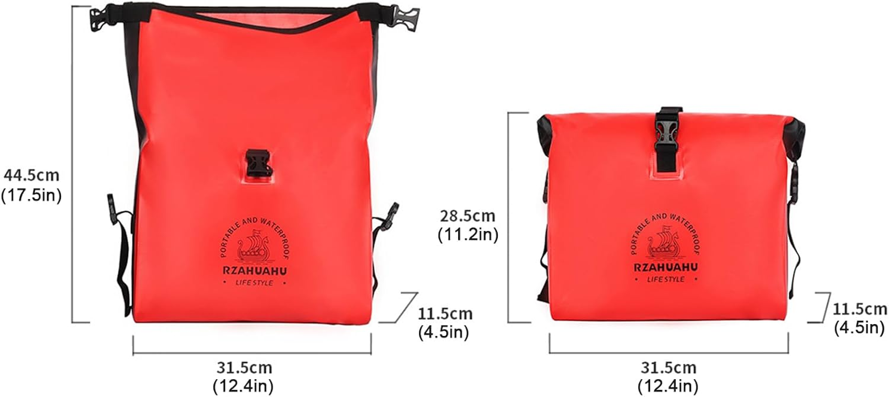 Bicycle Handlebar Bag Waterproof PVC Handlebar Bag for Electric Bike Scooter image number 2