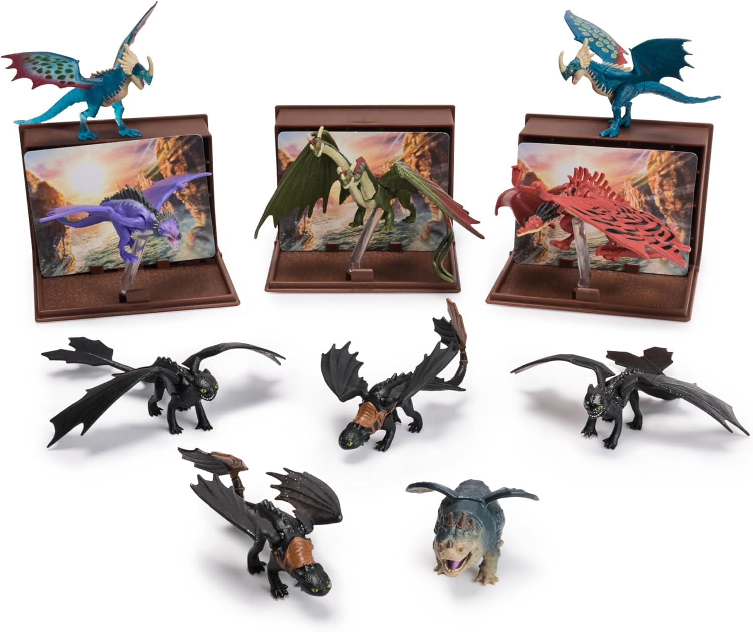 Dreamworks Dragons, How to Train Your Dragon, World of Berk: Book of Dragons, Collectible Dragon & Card with Display Stand for Ages 4 and up (Styles May Vary) image number 4