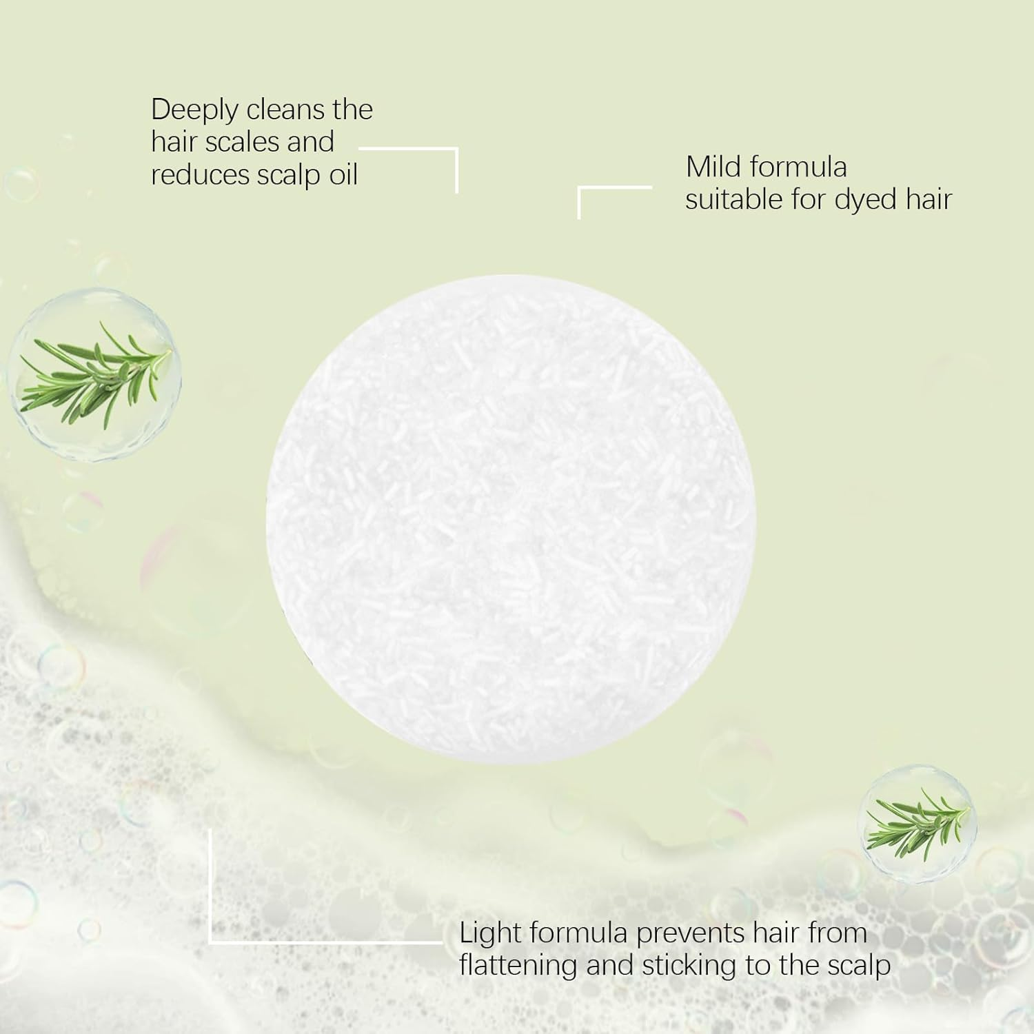 Qguojie Onion Rosemary Shampoo Bar 60G | 3-In-1 Natural Solid Shampoo for Hair Growth | Deep Cleaning & Hydration | Improves Scalp & Strengthens Hair, Travel Size 60G (1) image number 1