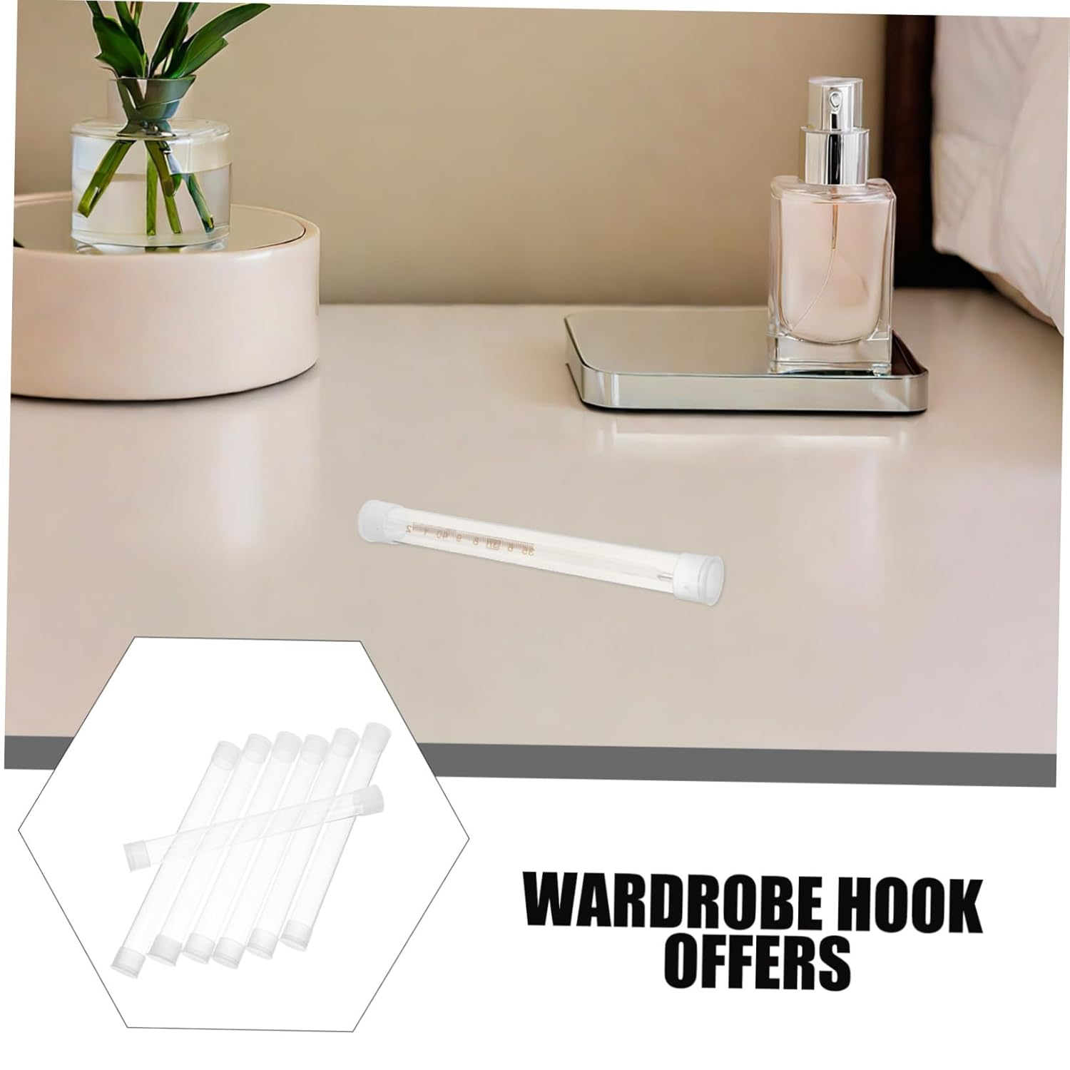 Mipcase 10Pcs Thermometer Tube Thermometer Case Holder Protector Case Waterproof Plastic Safety Plastic Carry Tube Transparent Pp image number 4