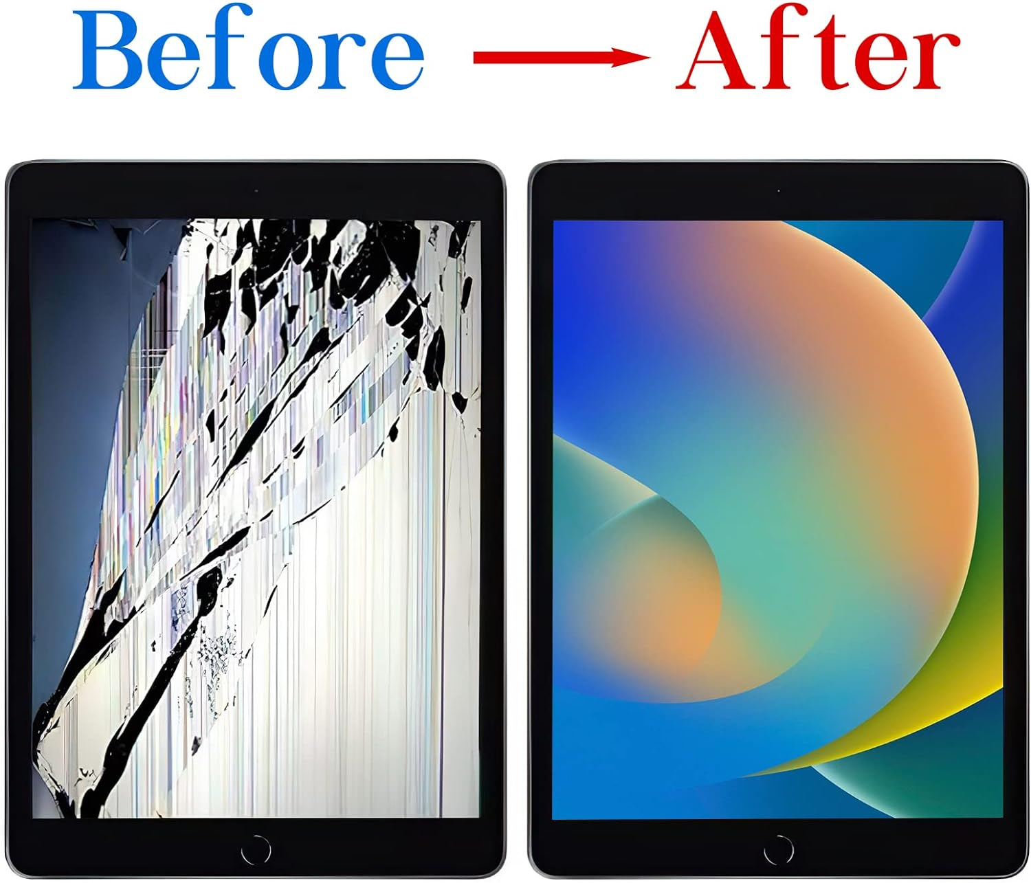 10.5" for Ipad Air 3 (3Rd Gen) 2019, A2152 A2123 A2153 A2154 LCD Display Screen Replacement Glass Touch Digitizer Premium Kit with Tools - White