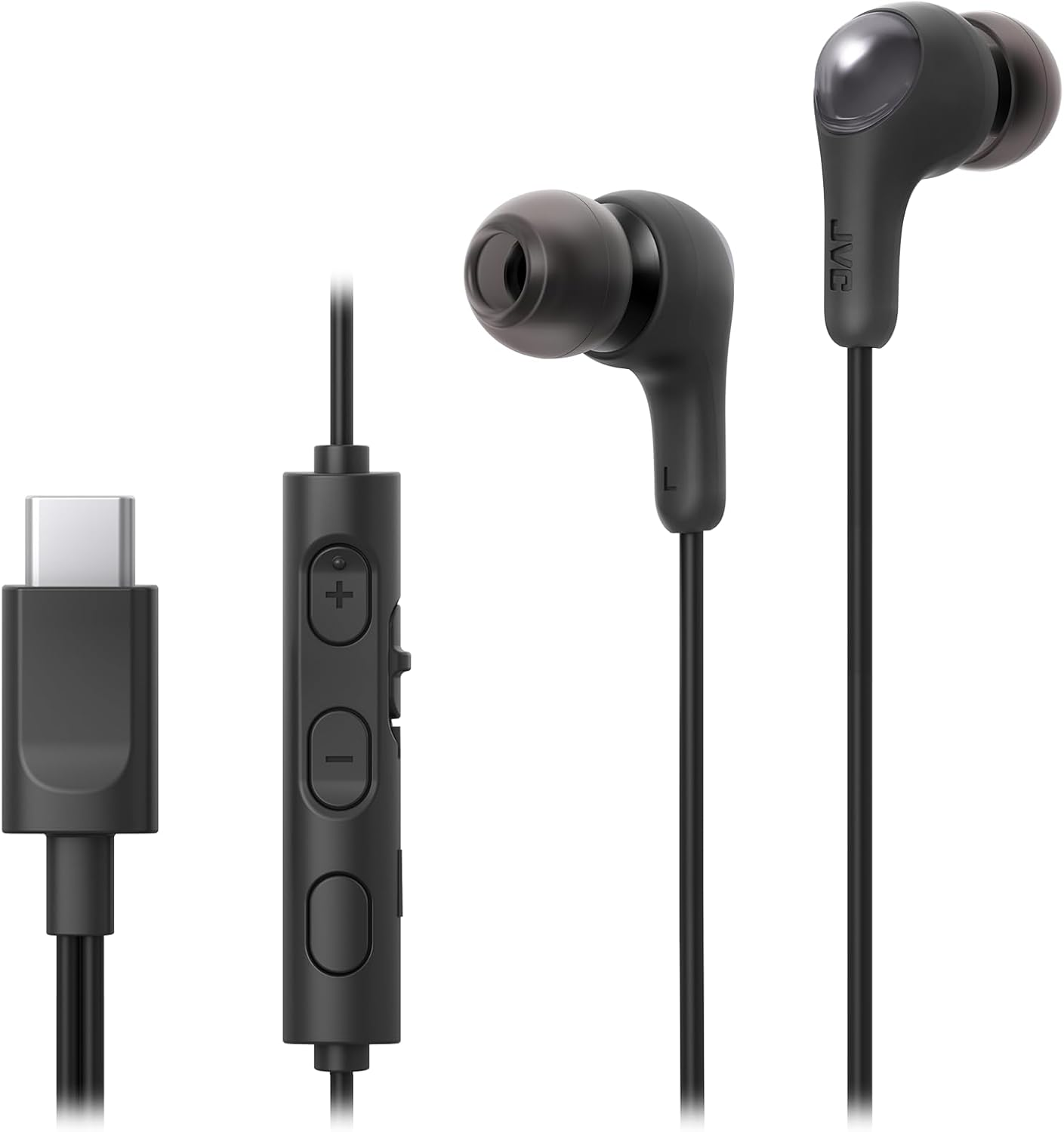 JVCKENWOOD JVC HA-FR9UC-W Earphones, Wired Earphones, with Microphone, Type C, In-Ear USB, Type-C 1.2M, White HA-FR9UC