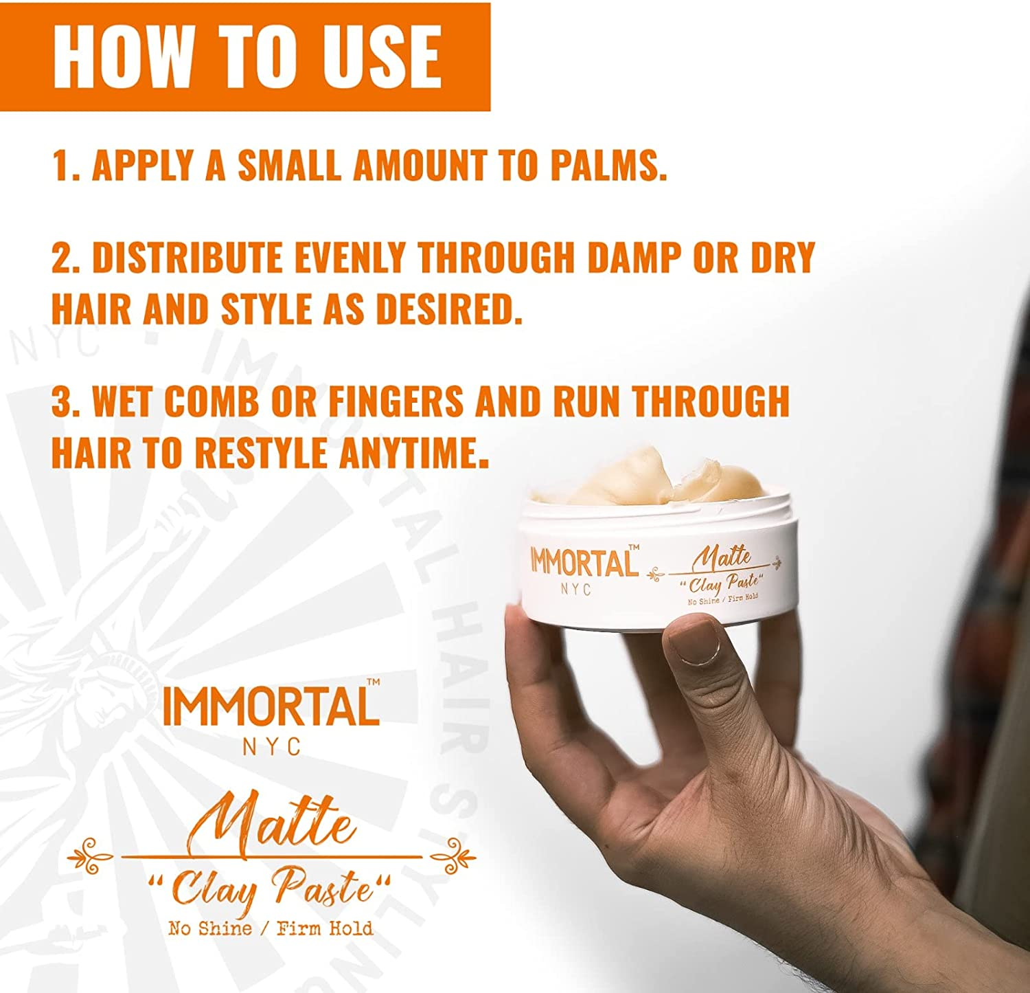 Immortal NYC Matte Clay Paste 150 Ml image number 5