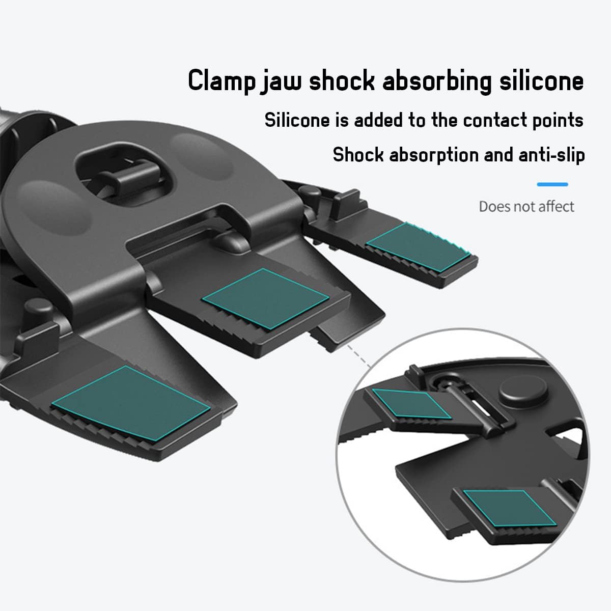 Car Phone Holder for CD Slot, Cell Phone Mount for CD Player, Magnetic or One Button Release, Silicone Pad Protection and 360&deg; Rotation, Compatible with All Iphone, Android, Smartphones - Magnetic/Black image number 5