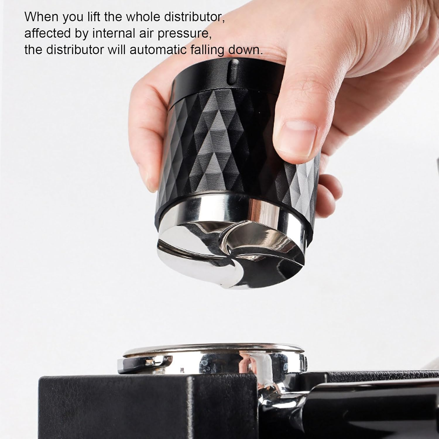 GLOGLOW Coffee and Tea Supplies Tamper, Stainless Steel Base with Walnut Wood Cover for Even Grounds and Balanced Extraction, Ideal for Home Baristas and Cafes 58Mm Coffee Distributor Nan image number 3