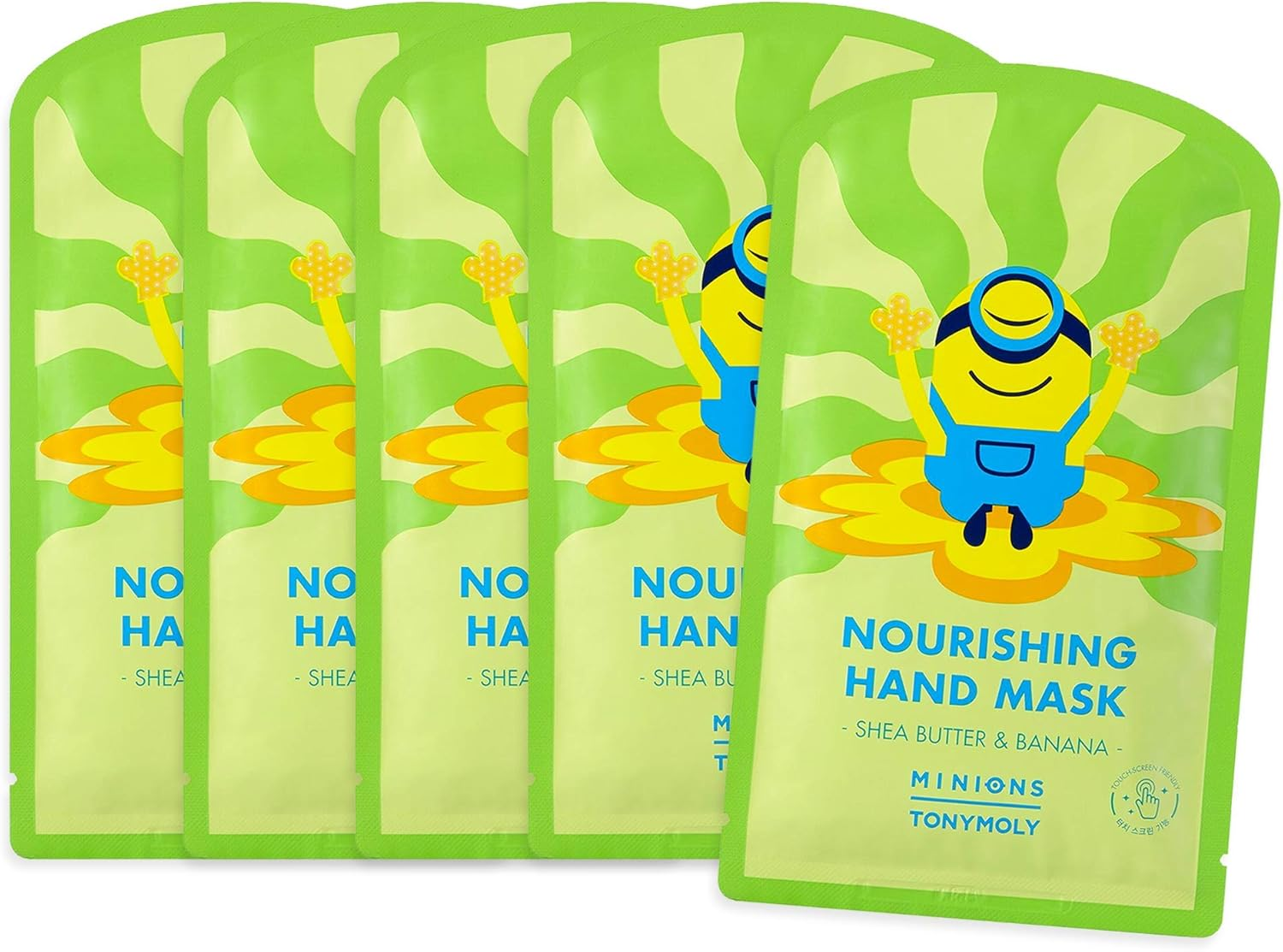 TONYMOLY I&rsquo;M Lovely Peach Foot Mask &ndash; 5-Count Hydrating & Soothing Korean Foot Mask with Peach & Honeysuckle Extracts for Soft, Rejuvenated Feet