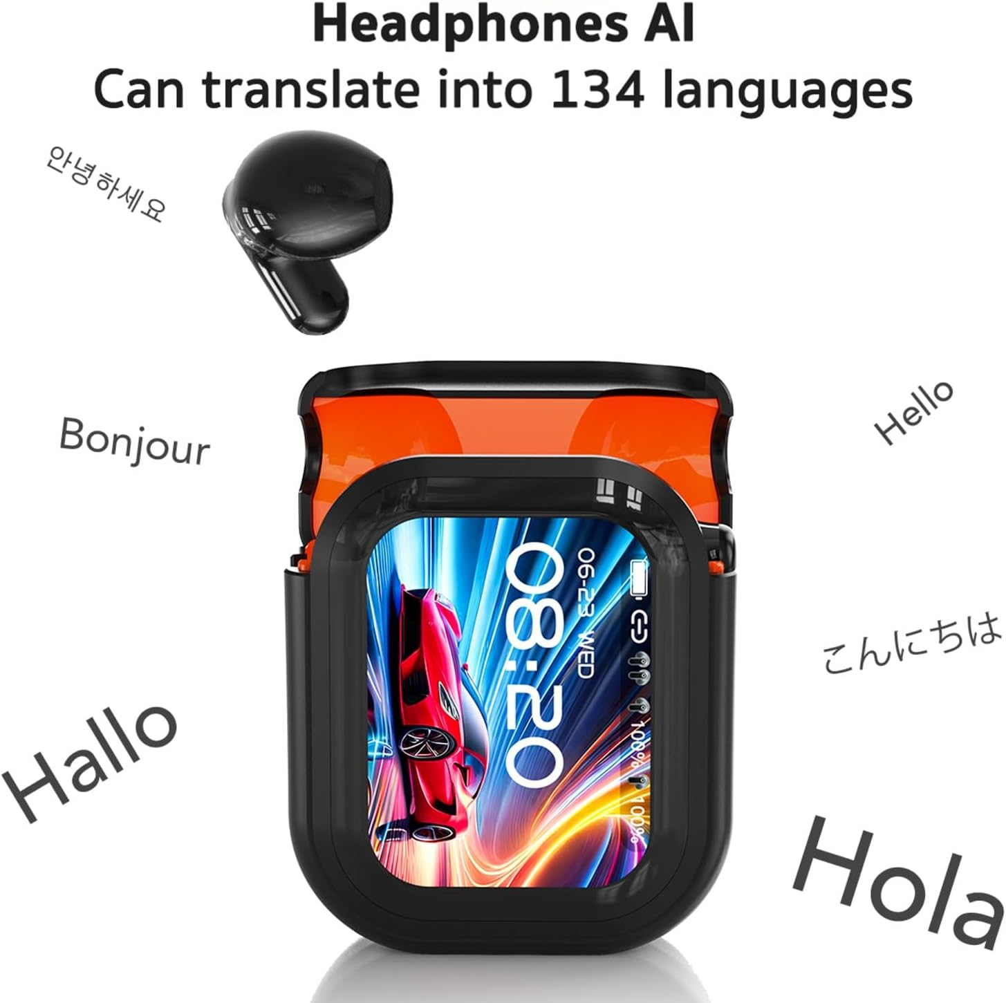 QYGCKJ ERAZER XP2 AI Translation Earbuds Real Time (AI Translation Earbuds Real Time Black) image number 1