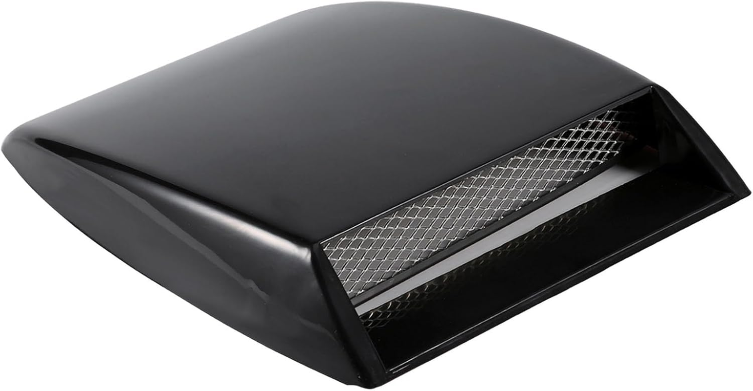 Car Hood Vent Sticker in ABS Material, Airflow Intake Scoop Design for Customized Look, Self-Adhesive Installation, Black - Carbon Fiber Color image number 4