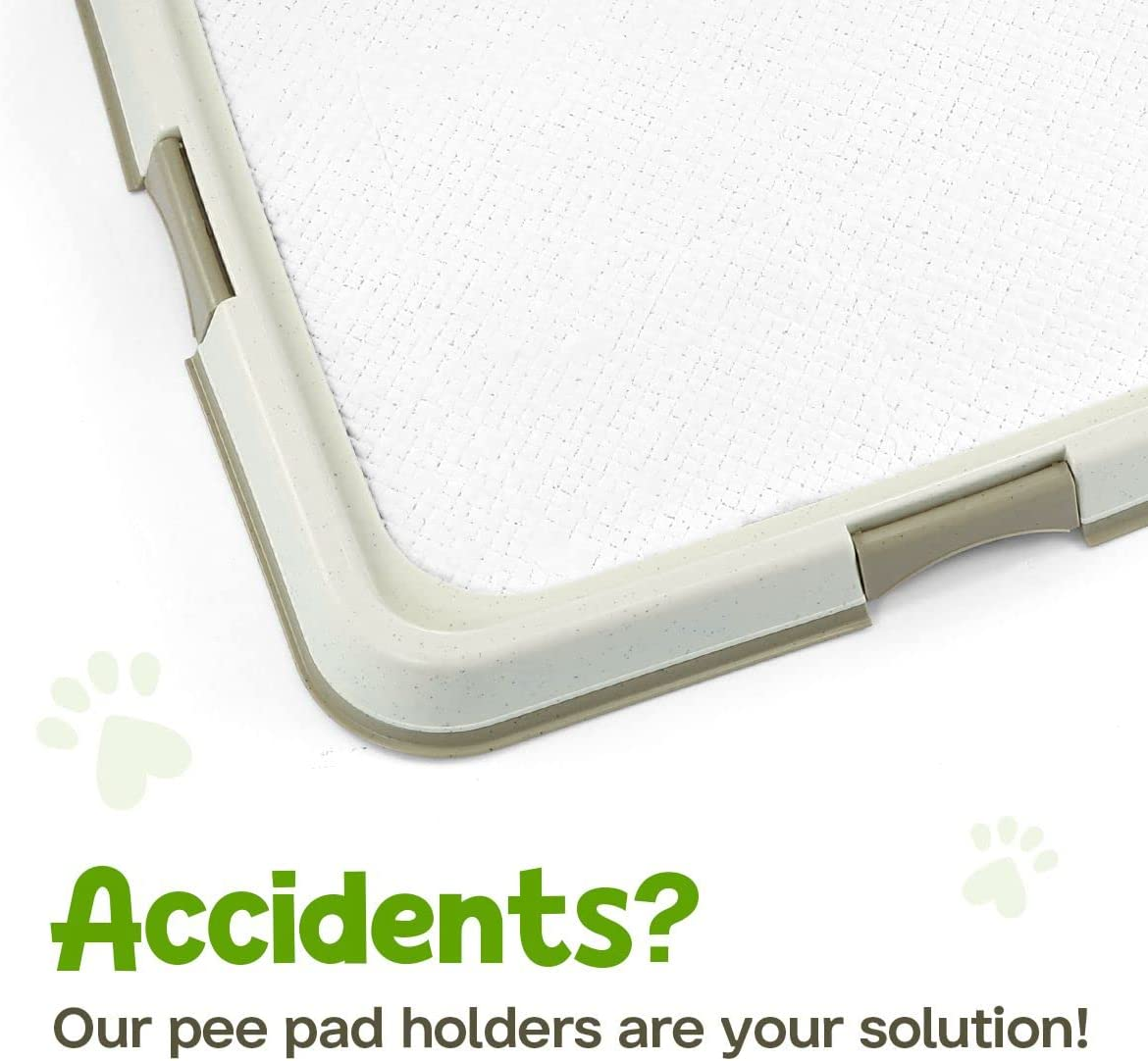 60X60Cm Pet Dog Training Pad Holder Tray Pet Pee Pads Indoor Puppy Potty Training Tray Portable Trainer image number 2