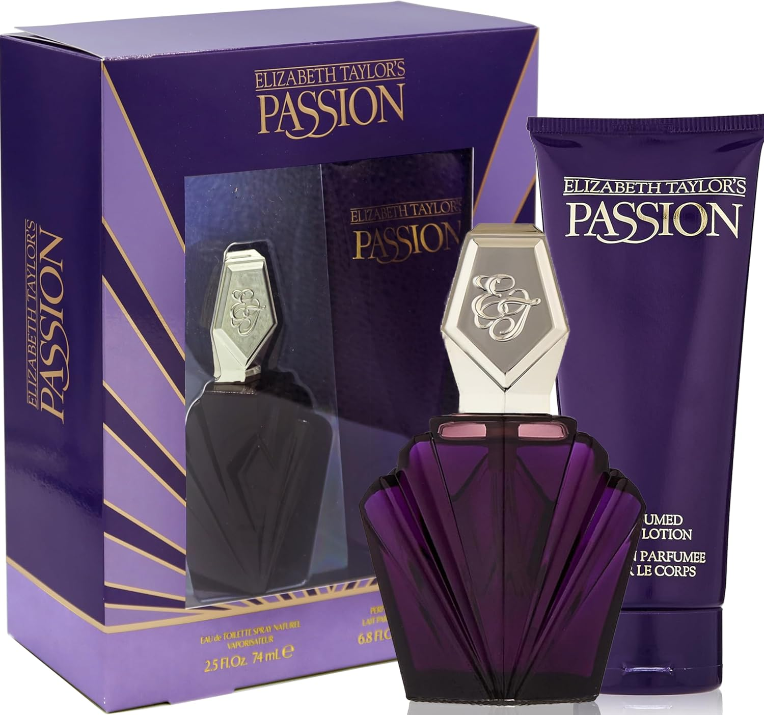 Elizabeth Taylor Women Passion Eau De Toilette 74 Ml and Body Lotion Cream 200 Ml 2-Pieces Gift Set image number 4