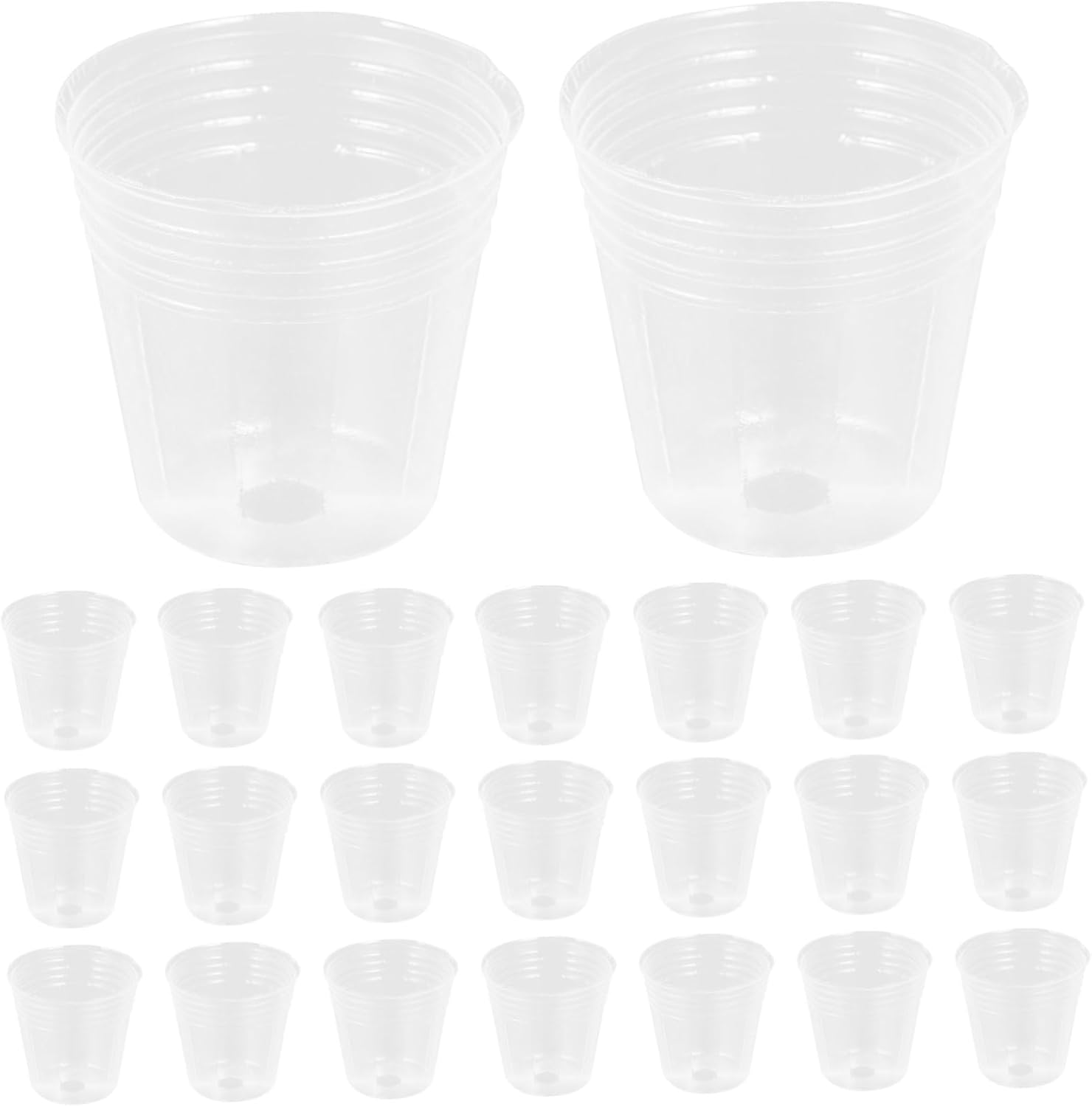 BESPORTBLE 200Pcs Plastic Plants Nursery Pots for Succulent Plants for Indoor Gardening Small Flower Pots Drainage image number 1