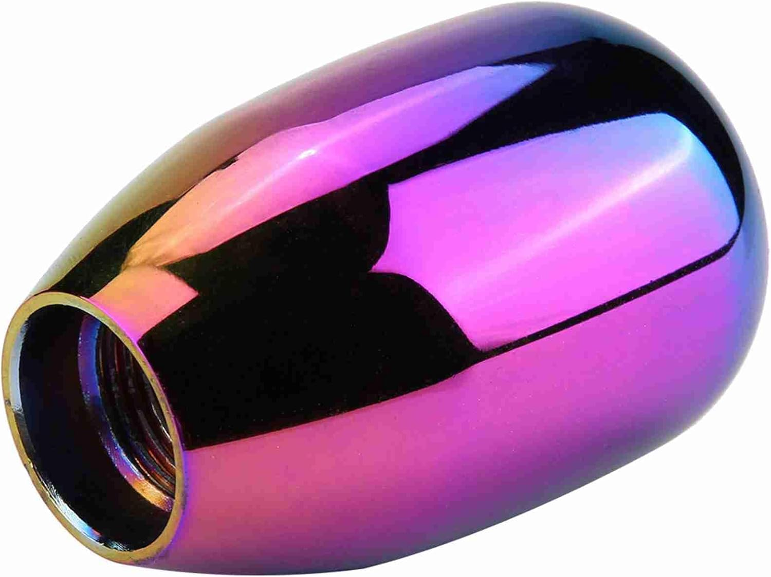 Car 5 Speed Manual Gear Shift Knob Shifter Lever Stick with 3 Adapters 8/10/12Mm Universal Metal Bright Color (Colorful) - Blue image number 3