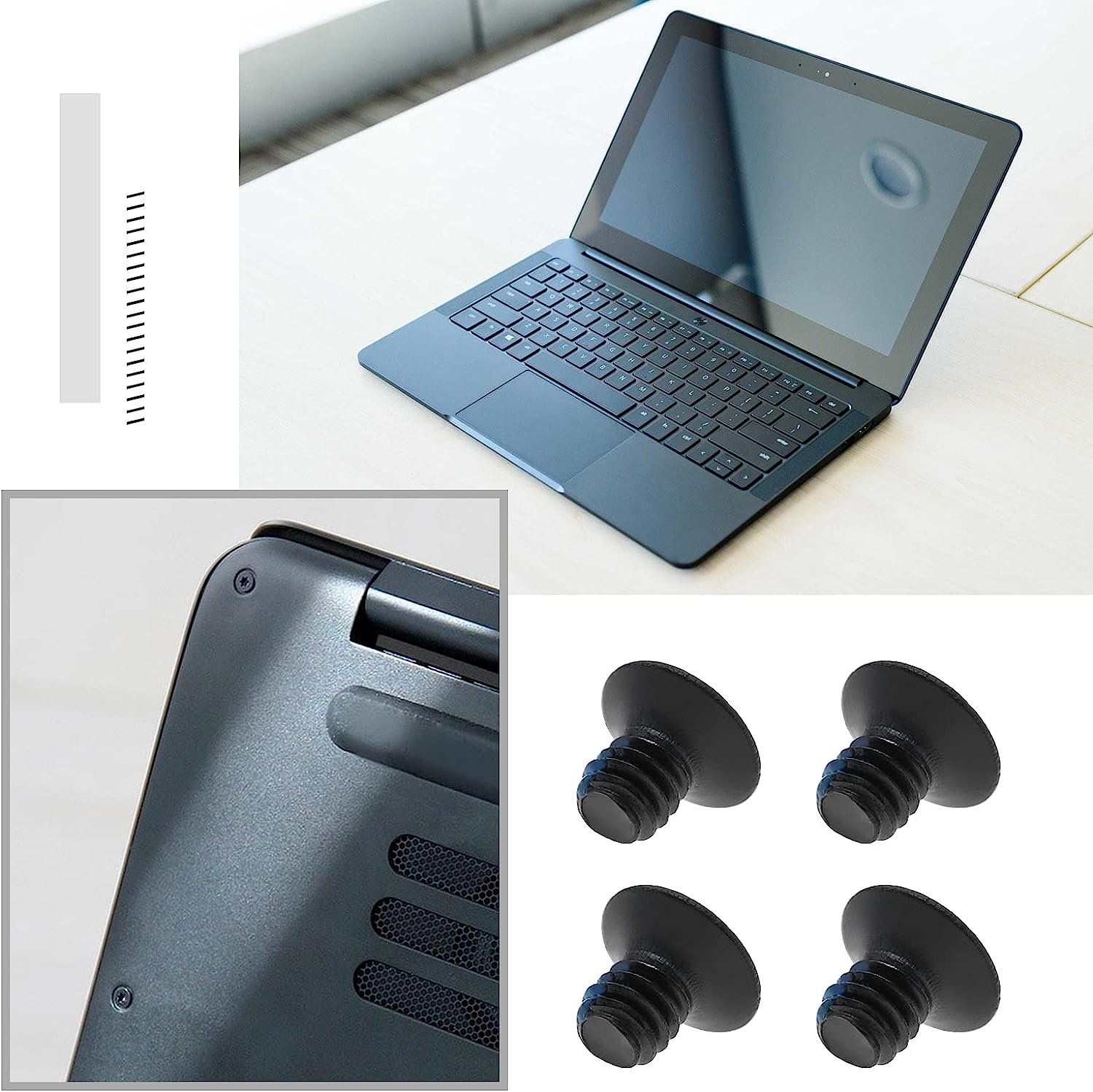 SING F LTD 20PCS M2X3 Torx T5 Laptop Bottom Case Screws with T5 Torx Screwdriver Compatible with Razer Stealth 13.3" Blade 15" Alloy Computer Components