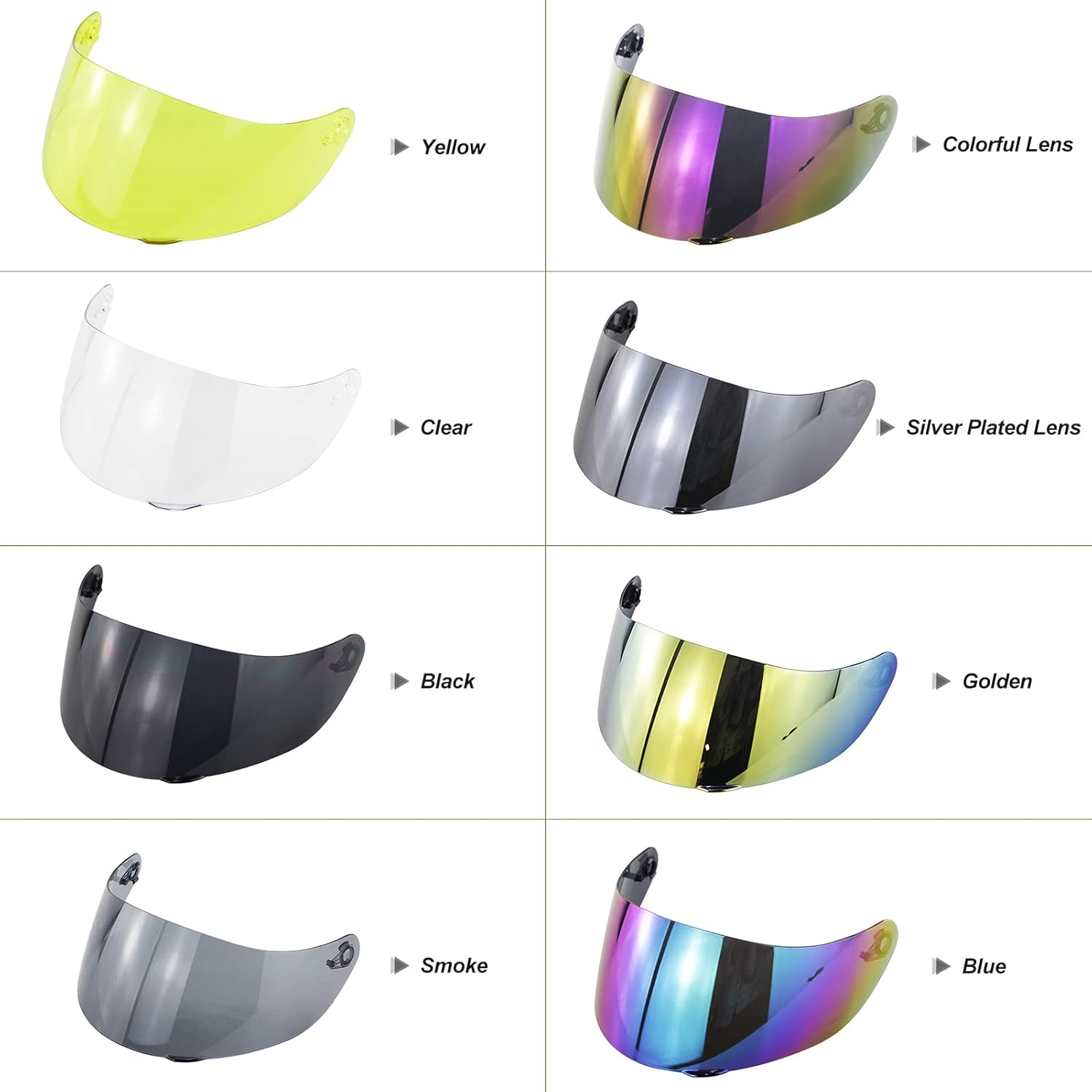 Motorcycle Wind Shield Helmet Lens Visor Replacement for AGV K1 K3SV K5 Full Face Helmet image number 1