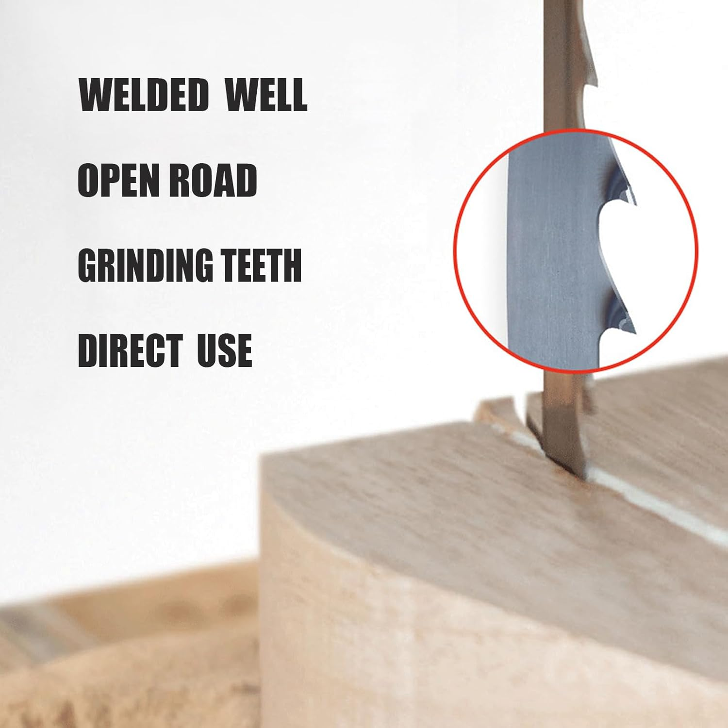 FOXBC 93-1/2 Inch X 3/4 Inch X 4 TPI Bandsaw Blades for Woodworking, Fit All 14" Delta/Rockwell, Grizzly, Jet, Rikon, Steel City, General, Ridgid, Craftsman image number 3