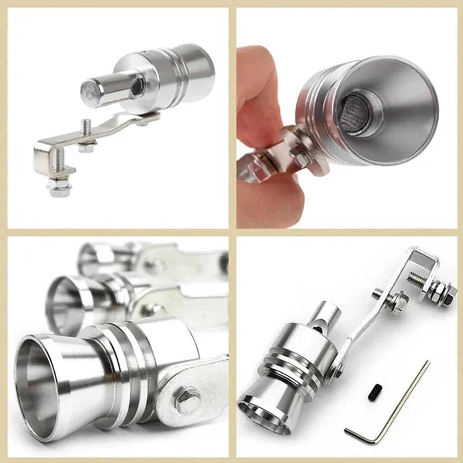 Car Turbo Whistle - Car Turbine Whistle - Turbo Whistle, Turbo Sound Exhaust Muffler Pipe Whistle, Exhaust Pipe Blow-Off Vale Simulator Whistle