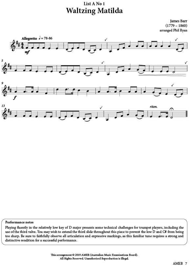 Trumpet Series 2 Grade 2 AMEB image number 2