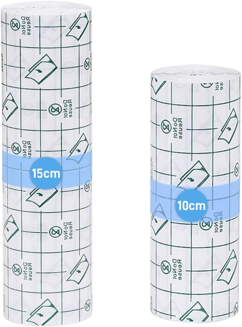 2Pcs Second Skin Roll, Second Skin Tattoo Wrap, Waterproof Transparent Film, Suitable for Initial Tattoo Recovery Care, Swimming and Shower image number 1