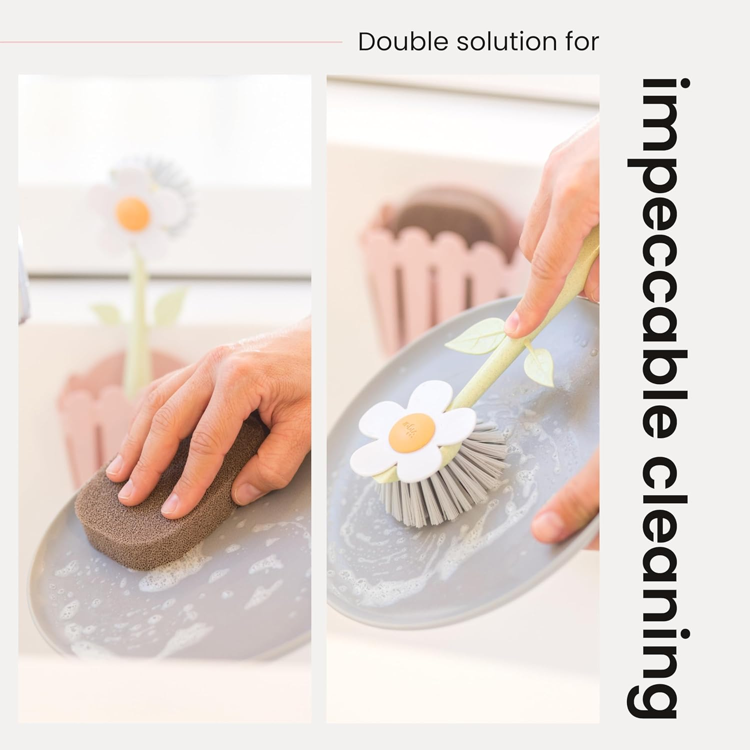 Vigar Fence Sink Set with Pink Florganic Suction Cup Set of 3 image number 4