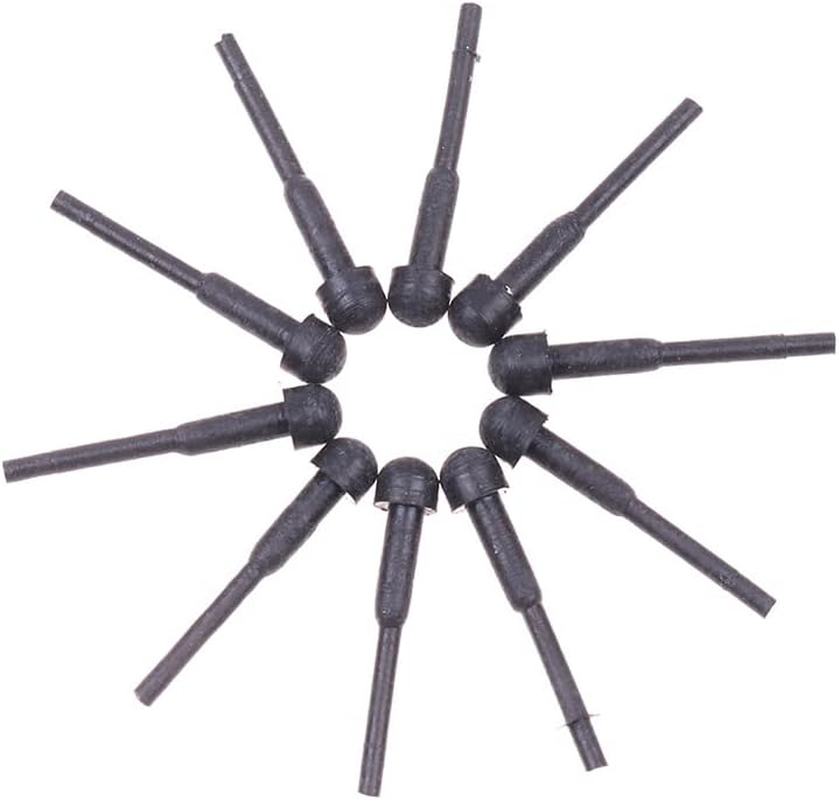 Torsor 10 Pack Hair Scissor Rubber Silencer Replacement Bumper Barber Shears Stopper Hair Cutting Clipping Cutter OD 3MM Black Muffler Stick Buffer Bumpers Silicone Grooming Parts Salon Pet Tool image number 6