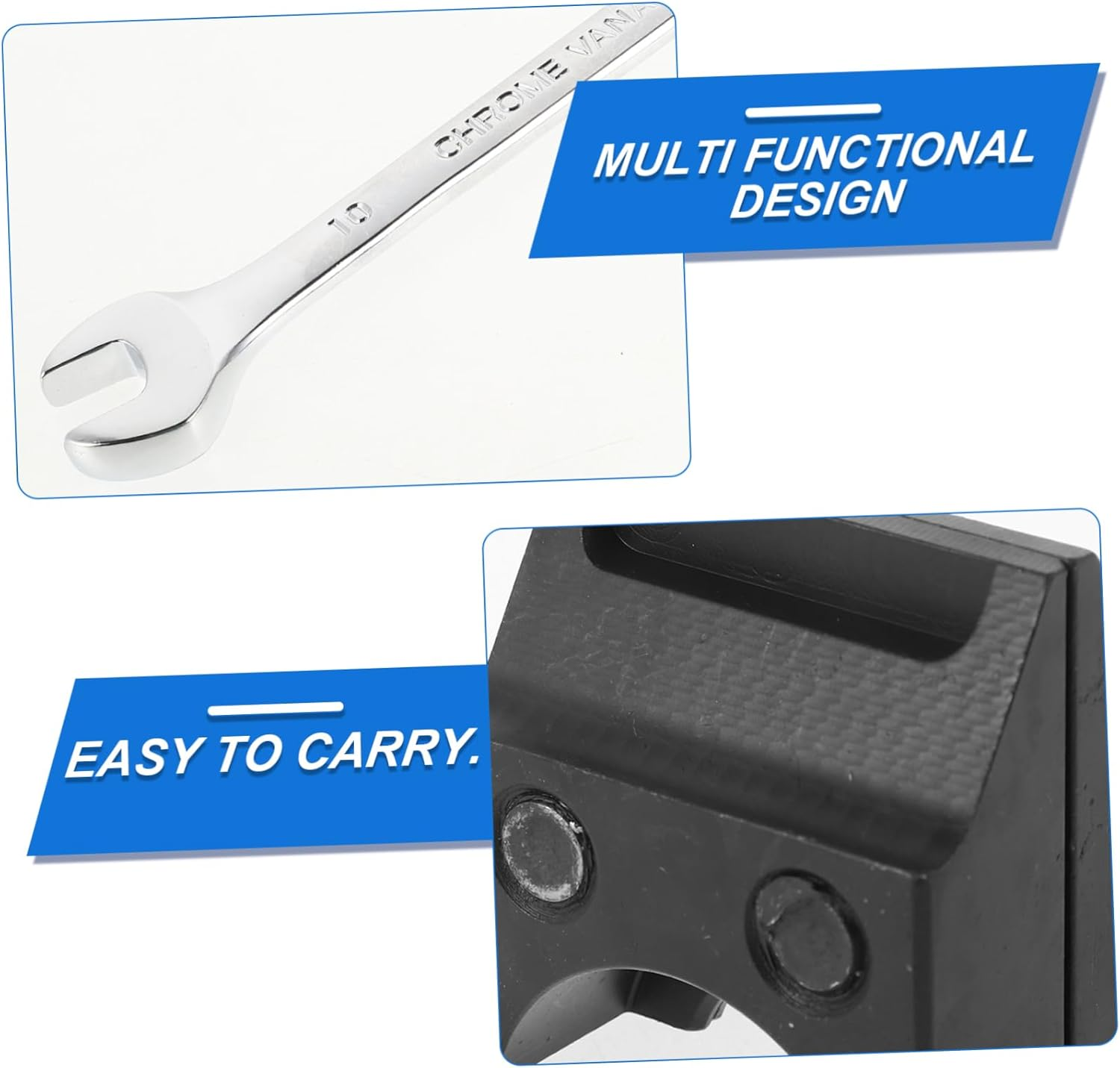 COOLHIYA Double Ended Suspension Strut Spreader Tool with Wrench, Hub Steering Splitter for Car Suspension Repair and Maintenance Automotive Tools Equipment