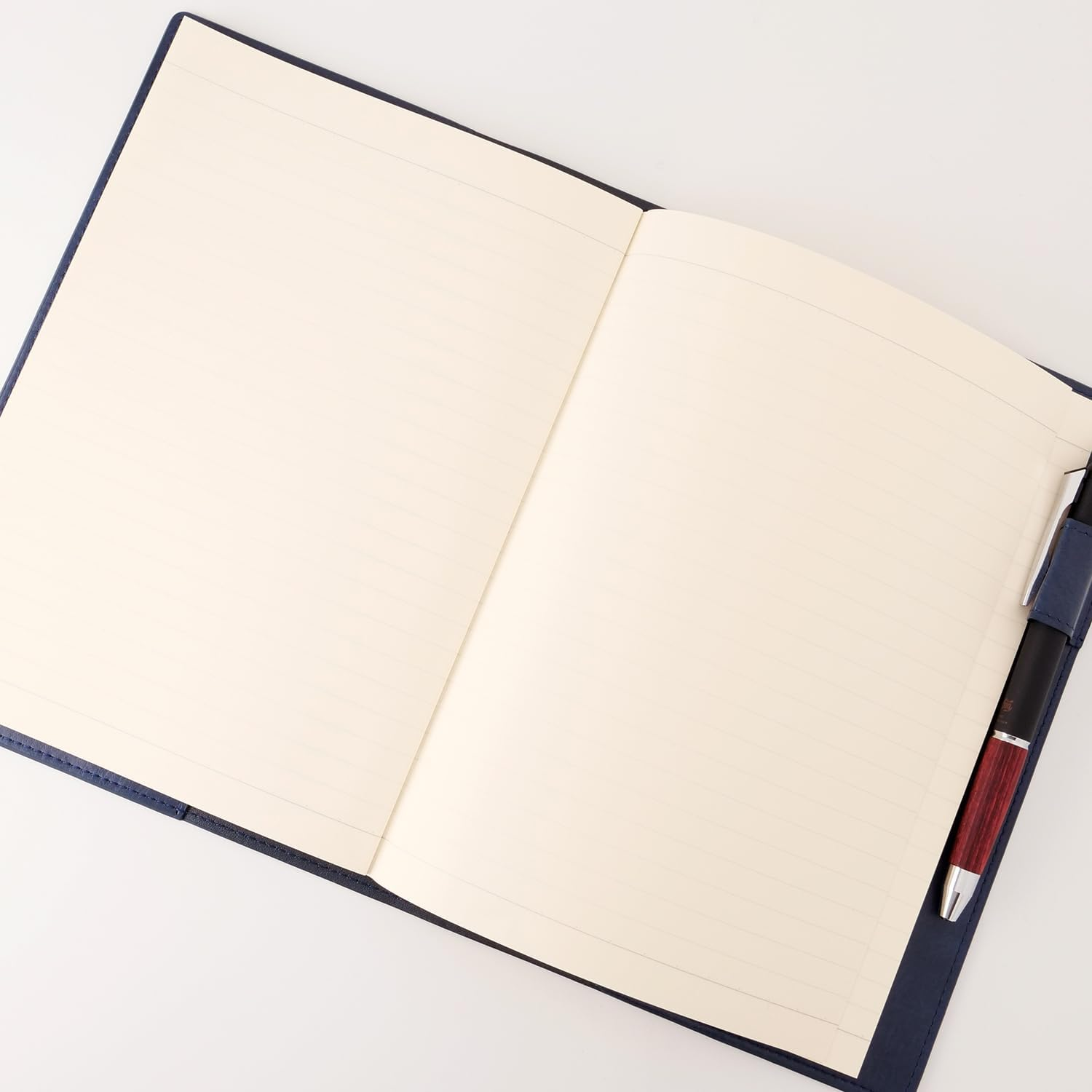 Slip-On WCV Notebook Cover B5 Black WCV-2901 PU Leather Lightweight with Pen Holder Simple image number 7